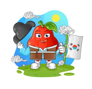 su elması kültür vektörü. çizgi film karakteri