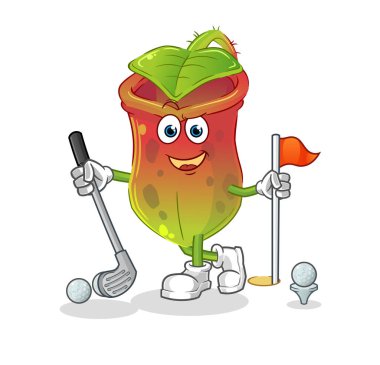 Golf oynaması gerekiyor. çizgi film karakteri