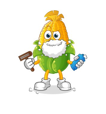 Mısır sakallı sakal vektörü. çizgi film karakteri