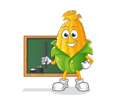 Mısır öğretmeni vektörü. çizgi film karakteri