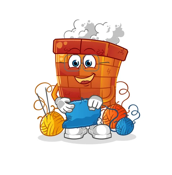 Baca terzi maskotu. çizgi film vektörü