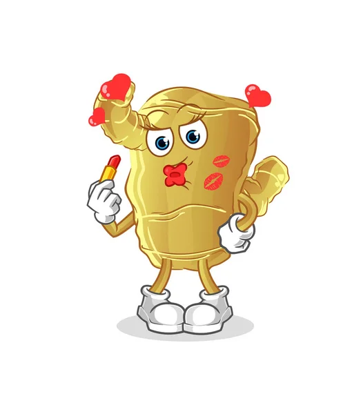 Ginger Make Mascot Cartoon Vector — Stock Vector