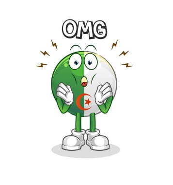 Cezayir bayrağı. Aman Tanrım. çizgi film karakteri