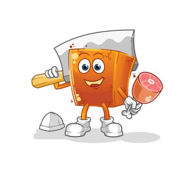 Brick Butcher illüstrasyonu. karakter vektörü