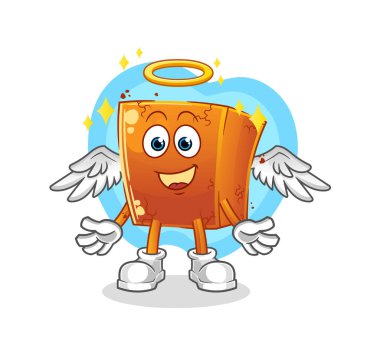 Kanatlı tuğla melek. çizgi film karakteri