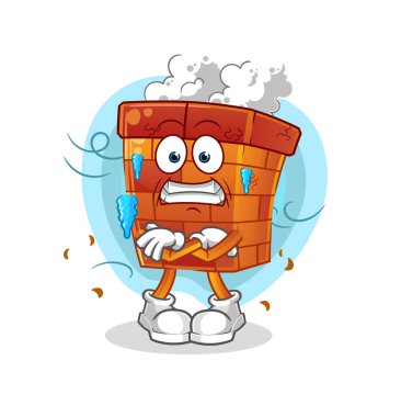 Baca soğuk illüstrasyon. karakter vektörü