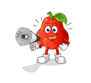 su elması hoparlör vektörü. çizgi film karakteri