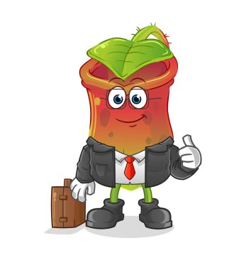 Ofis çalışanı maskotuna ihtiyacı var. çizgi film vektörü