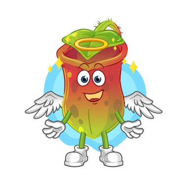 Kanat vektörü olan bir meleğe ihtiyacı var. çizgi film karakteri