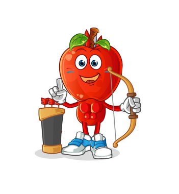 Elma kafalı çizgi film Amerikan kabilesi. çizgi film vektörü