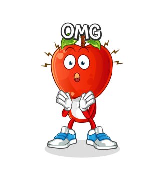 Elma kafalı çizgi film. Aman Tanrım. çizgi film karakteri