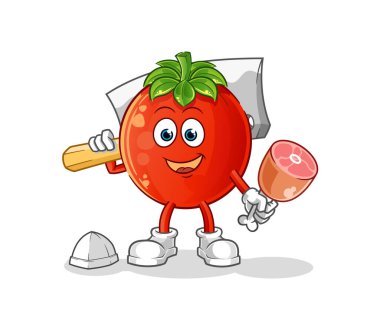 Domates Kasabı illüstrasyonu. karakter vektörü