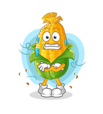 Mısır soğuk illüstrasyon. karakter vektörü