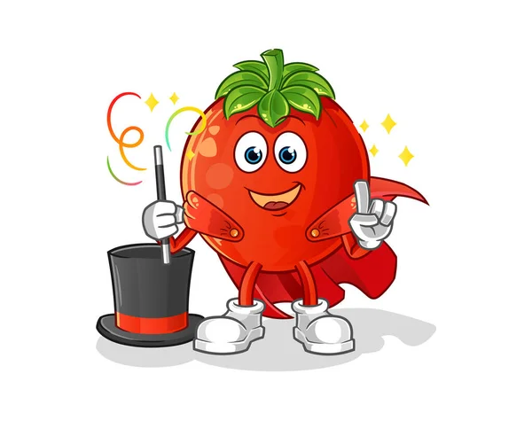 西红柿魔术师插图 字符向量 — 图库矢量图片