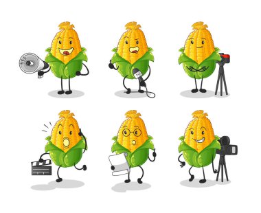 Mısır eğlence grubu karakteri. çizgi film maskotu vektörü