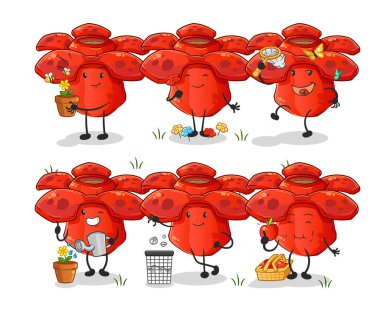 Rafflesia Arnoldii Dünya Grubu 'nu kurtar. çizgi film maskotu