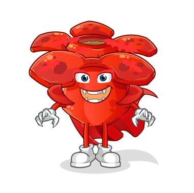 Rafflesia arnoldii Drakula illüstrasyonu. karakter vektörü