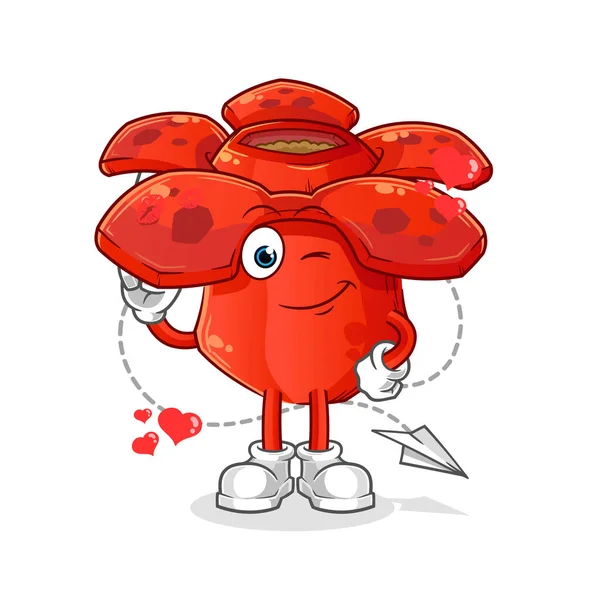 Rafflesia Arnoldii 사랑의 삽화를 — 스톡 벡터