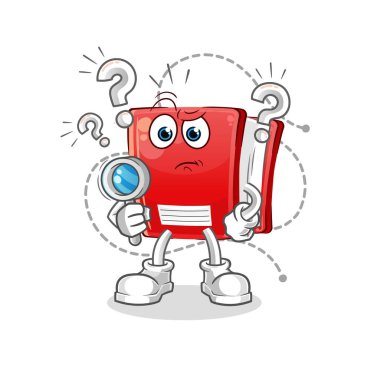 Kitap arama illüstrasyonu. karakter vektörü