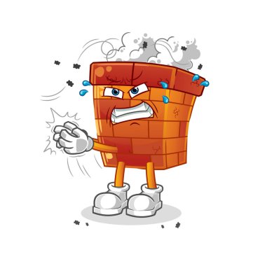 Baca sineği karakteri. çizgi film maskotu vektörü