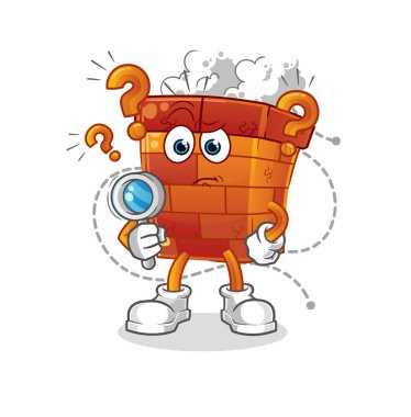 Baca arama illüstrasyonu. karakter vektörü