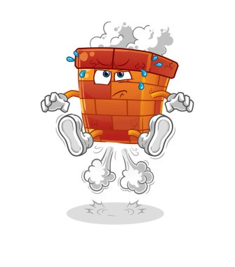 Osuruktan atlama illüstrasyonu. karakter vektörü