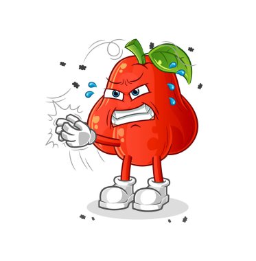 Su Elması Sineği karakteri. çizgi film maskotu vektörü