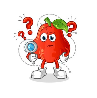 su elması arama illüstrasyonu. karakter vektörü