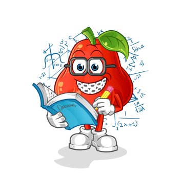 su elması manyağı çizgi filmi. çizgi film maskotu vektörü