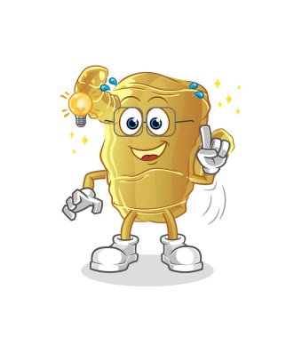 Ginger 'ın bir çizgi filmi var. maskot vektörü