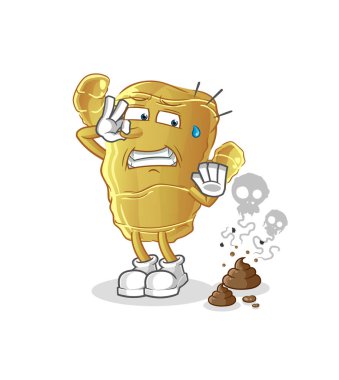 Pis kokulu resimli kızıl. karakter vektörü