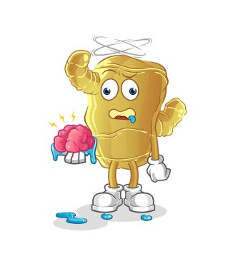 Zencefil beyin taşıyıcısı değil. çizgi film karakteri