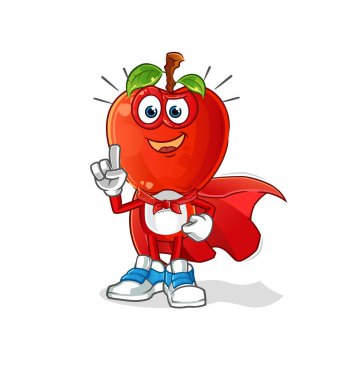 elma kafalı çizgi film kahramanları vektörü. çizgi film karakteri