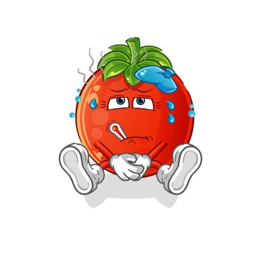 Domates hastalığı taşıyıcısı. çizgi film karakteri
