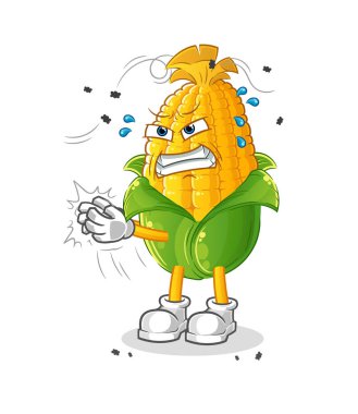 Mısır Ezmesi Sineği karakteri. çizgi film maskotu vektörü