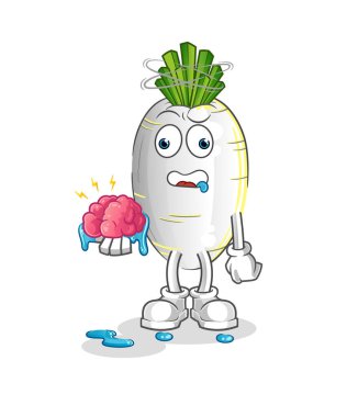 Beyaz turp, beyin taşıyıcısı değil. çizgi film karakteri