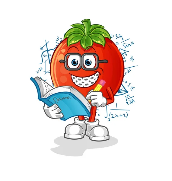 Domates ineği çizgi filmi. çizgi film maskotu vektörü