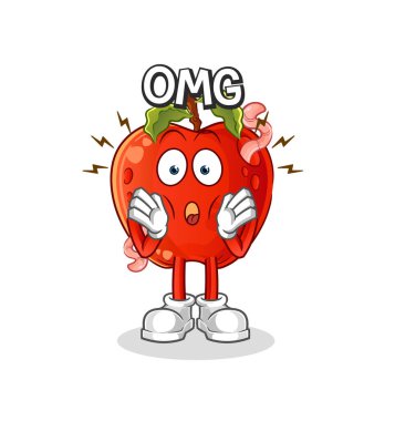 Kurtlu elma. Aman Tanrım. çizgi film karakteri