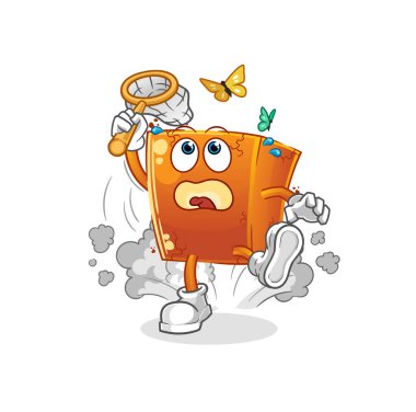 Tuğla kelebek resmi. karakter vektörü