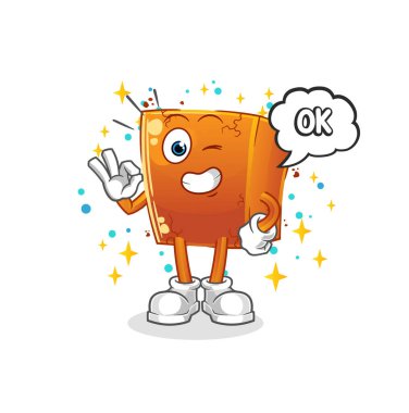 Brick de aynı fikirde. çizgi film vektörü