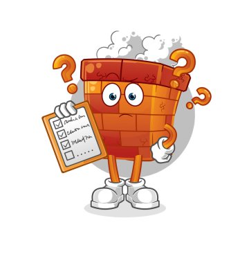 Baca çizelgesi vektörü. çizgi film karakteri