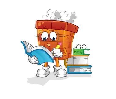 Baca maskot çalışıyor. çizgi film vektörü