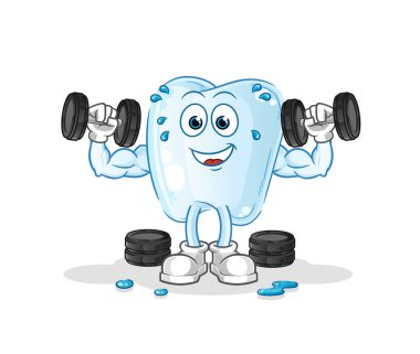 Diş ağırlığı eğitim çizelgesi. karakter vektörü