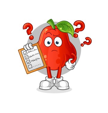 Elma listesi vektörü. çizgi film karakteri