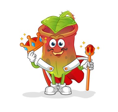 Kral vektörüne ihtiyacı var. çizgi film karakteri