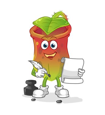 Yazar vektörüne ihtiyacı var. çizgi film karakteri