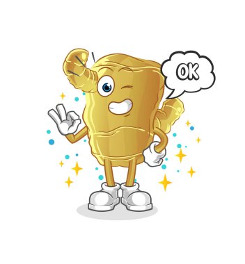 Kızıl kabul ediyor. çizgi film vektörü