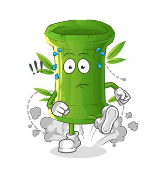 Bambu çizimi. karakter vektörü