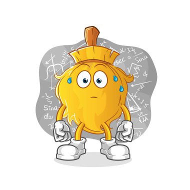 Sert düşünen süpürge. çizgi film karakteri