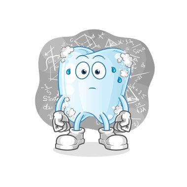 Sert düşünen köpüklü diş. çizgi film karakteri